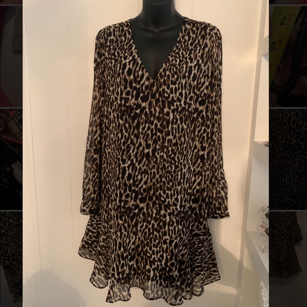 Banana Republic leopard dress NWT